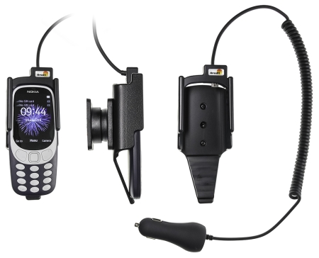 Brodit Aktywny uchwyt z wtykiem do gniazda zapalniczki, Nokia 3310 (2017) w grupie Car audio / Smartfon w samochodzie / Uchwyty na telefon u BRL (240712026)