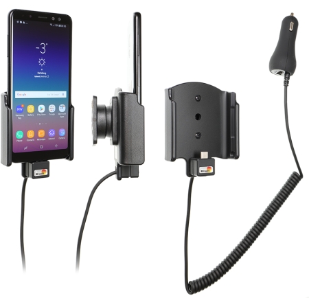 Brodit Aktywny uchwyt z wtykiem do gniazda zapalniczki, Samsung Galaxy A8 (2018) w grupie Car audio / Smartfon w samochodzie / Uchwyty na telefon u BRL (240712035)