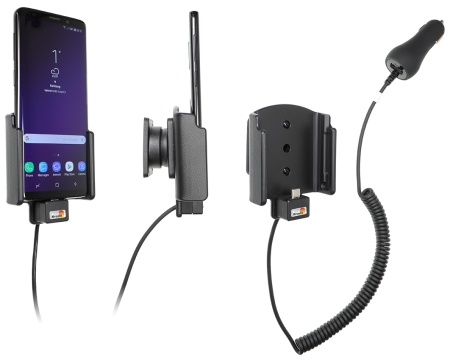 Brodit Aktywny uchwyt z wtykiem do gniazda zapalniczki, Samsung Galaxy S9 w grupie Car audio / Smartfon w samochodzie / Uchwyty na telefon u BRL (240712038)