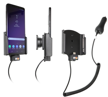Brodit Aktywny uchwyt z wtykiem do gniazda zapalniczki, Samsung Galaxy S9+ w grupie Car audio / Smartfon w samochodzie / Uchwyty na telefon u BRL (240712039)