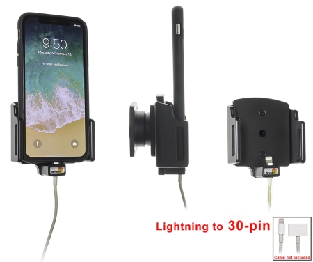 Uchwyt do połączenia kablowego, Apple iPhone 11/X/XR/Xs w grupie Car audio / Smartfon w samochodzie / Uchwyty na telefon u BRL (240715013)