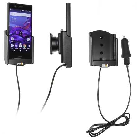 Aktywny uchwyt z kablem USB i adapterem do gniazda zapalniczki, Sony Xperia XZ1 Compact w grupie Car audio / Smartfon w samochodzie / Uchwyty na telefon u BRL (240721007)