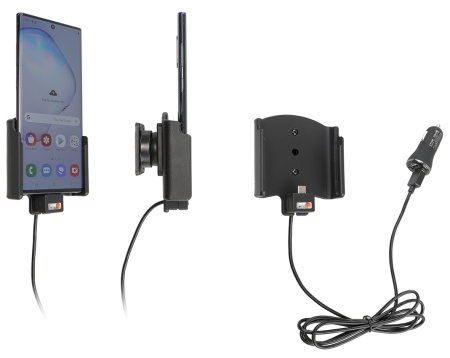 Aktywny uchwyt Brodit z kablem USB i adapterem do gniazda zapalniczki, Samsung Galaxy Note 10+ 5G/SM-N975 w grupie Car audio / Smartfon w samochodzie / Uchwyty na telefon u BRL (240721156)