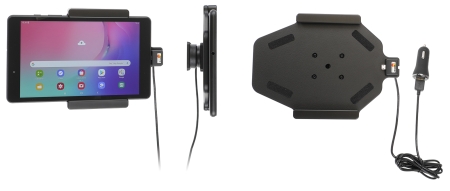 Aktywny uchwyt Brodit z kablem USB i adapterem do gniazda zapalniczki, Samsung Galaxy Tab A 8.0 (2019 SM-T290/SM-T295) w grupie Car audio / Smartfon w samochodzie / Uchwyty na telefon u BRL (240721162)