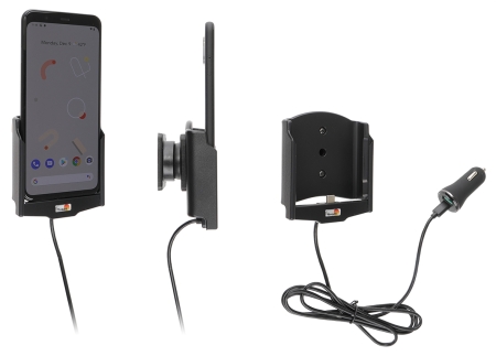 Aktywny uchwyt Brodit z kablem USB i adapterem do gniazda zapalniczki, Google Pixel 4 XL w grupie Car audio / Smartfon w samochodzie / Uchwyty na telefon u BRL (240721177)