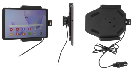 Aktywny uchwyt Brodit z kablem USB i adapterem do gniazda zapalniczki, Samsung Galaxy Tab A 8.4 (2020) SM-T307 w grupie Car audio / Smartfon w samochodzie / Uchwyty na telefon u BRL (240721193)