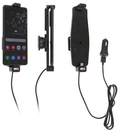 Aktywny uchwyt Brodit z kablem USB i adapterem do gniazda zapalniczki, Samsung Galaxy Note 20 Ultra 5G/S20 Ultra 5G (SM-G988B) w grupie Car audio / Smartfon w samochodzie / Uchwyty na telefon u BRL (240721218)