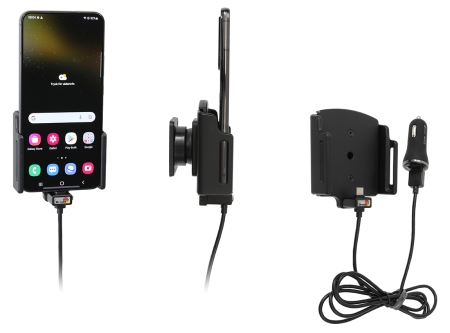 Brodit Aktywny uchwyt z kablem USB i adapterem do gniazda zapalniczki, Samsung Galaxy S22+ 5G (SM-S906B/SM-S906B/DS) w grupie Car audio / Smartfon w samochodzie / Uchwyty na telefon u BRL (240721299)