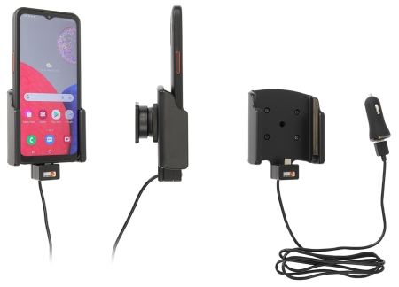 Brodit Aktywny uchwyt z kablem USB i adapterem do gniazda zapalniczki, Samsung Galaxy Xcover 6 Pro w grupie Car audio / Smartfon w samochodzie / Uchwyty na telefon u BRL (240721313)