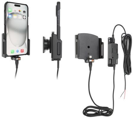 Brodit Aktywny uchwyt do stałej instalacji, Apple iPhone 15 Plus/15 Pro Max/16 Plus/16 Pro Max w grupie Car audio / Smartfon w samochodzie / Uchwyty na telefon u BRL (240727377)