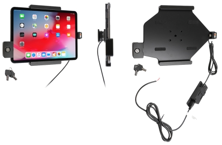 Brodit Uchwyt z zamkiem na klucz, Apple iPad Air 11 (A2902, A2903, A2904)/Air 11 2025 M3 (A3266, A3267, A2370)/Air 4th Gen (A2072, A2316, A2324, A2325)/Air 5th Gen (A2588, A2589, A2591)/Pro 11 2018 (A1980, A2013, A1934, A1979)/Pro 11 2020 2nd Generation w grupie Car audio / Smartfon w samochodzie / Uchwyty na telefon u BRL (240736094)