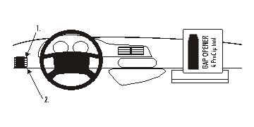 Brodit ProClip, Citroen/Peugeot w grupie Car audio / Co pasuje do mojego samochodu / Peugeot / Peugeot Expert / Peugeot Expert 1994-2007 u BRL (240803801)