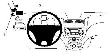ProClip Monteringsbygel Hyundai Accent 10-15, Lewa w grupie Car audio / Co pasuje do mojego samochodu / Hyundai / Accent / Accent 2011-2018 u BRL (240804660)