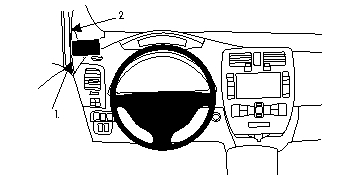 Brodit ProClip, Nissan Leaf 11-17 w grupie Car audio / Co pasuje do mojego samochodu / Nissan / Leaf / Leaf 2011-2017 u BRL (240804707)