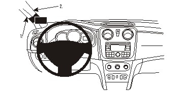 Brodit ProClip, Dacia Sandero 13-21 w grupie Car audio / Co pasuje do mojego samochodu / Dacia / Sandero / Sandero 2012-2021 u BRL (240804898)
