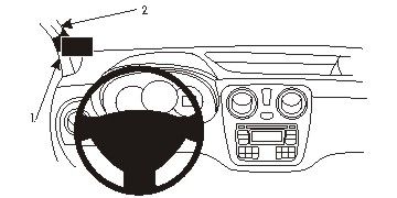 ProClip Uchwyt montażowy Dacia Dokker/Lodgy 14-15, Lewa w grupie Car audio / Co pasuje do mojego samochodu / Dacia / Lodgy u BRL (240804981)