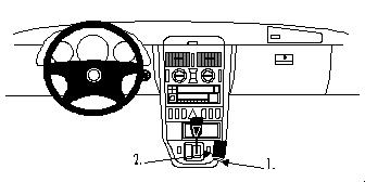 Brodit ProClip, Mercedes Benz SLK-Class 97-04 w grupie Car audio / Co pasuje do mojego samochodu / Mercedes / SLK-klasa / SLK-klasa 1997-2004 u BRL (240832496)