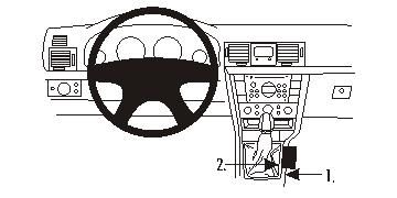 ProClip uchwyt montażowy Opel Vectra 06-10, konsola w grupie Car audio / Co pasuje do mojego samochodu / Opel / Vectra / Vectra 2002-2008 u BRL (240833678)