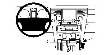Lexus LX seria 08-15, konsola w grupie Car audio / Co pasuje do mojego samochodu / Lexus / Lexus LX u BRL (240834325)