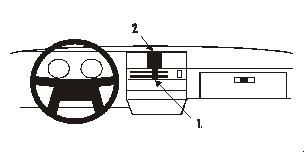 Volvo 340/360 84-89, wyśrodkowany w grupie Car audio / Co pasuje do mojego samochodu / Volvo / Volvo 340/360 u BRL (240851532)