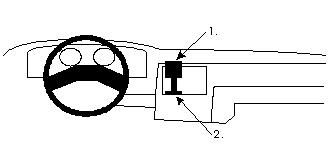 ProClip uchwyt montażowy Ford Escort 86-90, wyśrodkowany w grupie Car audio / Co pasuje do mojego samochodu / Ford / Escort / Escort 1980-1990 u BRL (240851543)