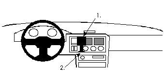 ProClip uchwyt montażowy Ford Escort 91-95, wyśrodkowany w grupie Car audio / Co pasuje do mojego samochodu / Ford / Escort / Escort 1990-1995 u BRL (240851901)