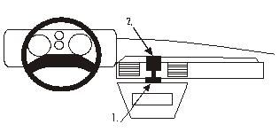 ProClip Uchwyc montażowy Landrover Discovery 90-93, Wyśrodkowany w grupie Car audio / Co pasuje do mojego samochodu / Land Rover / Discovery u BRL (240852046)