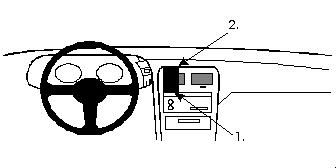 ProClip Uchwyc montażowy Nissan 300 ZX 90-96, Wyśrodkowany w grupie Car audio / Co pasuje do mojego samochodu / Nissan / 300 ZX u BRL (240852053)