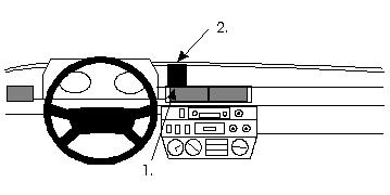 Brodit ProClip, Mercedes Benz Geländewagen 79-89 w grupie Car audio / Co pasuje do mojego samochodu / Mercedes / Klasa G u BRL (240852056)