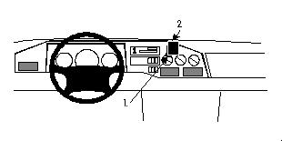 Brodit ProClip, Mercedes Benz Sprinter 95-05 w grupie Car audio / Co pasuje do mojego samochodu / Mercedes / Sprinter / Sprinter 1995-2006 u BRL (240852186)