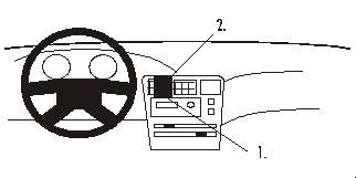 Toyota Corolla 93-97, wyśrodkowany w grupie Car audio / Co pasuje do mojego samochodu / Toyota / Corolla / Corolla 1995-2000 u BRL (240852214)