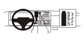 Brodit ProClip, Jeep Grand Cherokee 96-98 w grupie Car audio / Co pasuje do mojego samochodu / Jeep / Jeep Grand Cherokee u BRL (240852248)