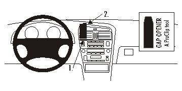 ProClip Monteringsbygel Lexus GS Seria 98-05, Wyśrodkowany w grupie Car audio / Co pasuje do mojego samochodu / Lexus / Lexus GS u BRL (240852540)