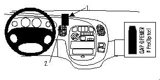 ProClip Uchwyt montażowy Hyundai H1 98-08, wyśrodkowany w grupie Car audio / Co pasuje do mojego samochodu / Hyundai / H-1 / H-1 2005-2007 u BRL (240852625)