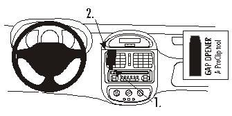 Renault Clio 99-01, wyśrodkowany w grupie Car audio / Co pasuje do mojego samochodu / Renault / Clio / Clio 2000-2005 u BRL (240852695)