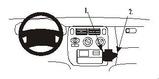 ProClip Uchwyt montażowy Honda HR-V 99-05/Honda Logo 99-07, pod kątem w grupie Car audio / Co pasuje do mojego samochodu / Honda / HR-V / HR-V 1999-2006 u BRL (240852698)