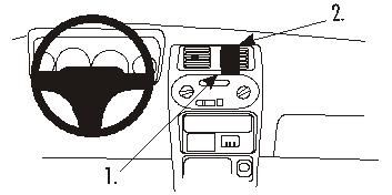 ProClip Uchwyt montażowy Daihatsu Sirion 99-01, wyśrodkowany w grupie Car audio / Co pasuje do mojego samochodu / Daihatsu u BRL (240852724)
