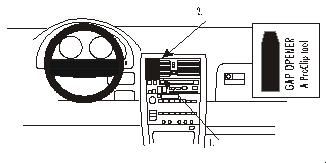 ProClip Uchwyt montażowy Lexus LS Serie 90-94, wyśrodkowany w grupie Car audio / Co pasuje do mojego samochodu / Lexus / Lexus LS u BRL (240852748)