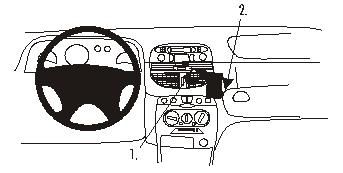 ProClip Uchwyt montażowy Fiat Punto 00-03, pod kątem w grupie Car audio / Co pasuje do mojego samochodu / Fiat / Punto u BRL (240852760)