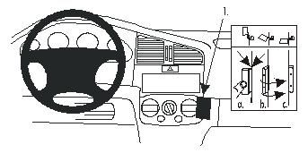 ProClip Uchwyt montażowy Nissan Primera 00-01, Kątowy w grupie Car audio / Co pasuje do mojego samochodu / Nissan / Primera u BRL (240852797)