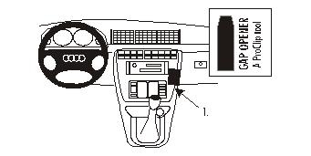 Brodit ProClip, Audi A4 Sedan 00-01 w grupie Car audio / Co pasuje do mojego samochodu / Audi / Audi A4 / Audi A4 1994-2000 u BRL (240852798)