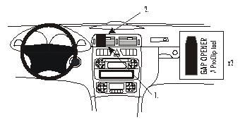 Mercedes Benz C-Klass 00-06, Wyśrodkowany w grupie Car audio / Co pasuje do mojego samochodu / Mercedes / Klasa C / Klasa C 2001-2007 W203 u BRL (240852824)