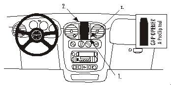 Chrysler PT Cruiser 00-05, Wyśrodkowany w grupie Car audio / Co pasuje do mojego samochodu / Chrysler / Chrysler PT Cruiser u BRL (240852829)