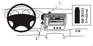 ProClip Uchwyt montażowy Honda Civic 4 Drzwi 01-05/Civic Hybrid 03-05, Wyśrodkowany w grupie Car audio / Co pasuje do mojego samochodu / Honda / Civic / Civic 2001-2005 u BRL (240852903)