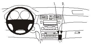 ProClip Monteringsbygel Lexus ES Serie 02-06, kątowy w grupie Car audio / Co pasuje do mojego samochodu / Lexus / Lexus ES u BRL (240852956)