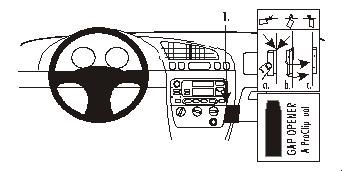 Ford Fiesta/Courier/Puma 96-02, kątowy w grupie Car audio / Co pasuje do mojego samochodu / Ford / Puma / Puma 1997-2002 u BRL (240853007)