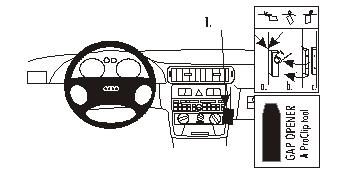 Audi A3 01-02, kątowy, dla modeli bez AC w grupie Car audio / Co pasuje do mojego samochodu / Audi / Audi A3 / Audi A3 1996-2003 u BRL (240853049)