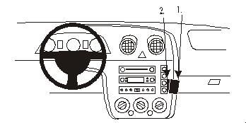 ProClip Monteringsbygel Ford Fiesta 03-05, kątowy w grupie Car audio / Co pasuje do mojego samochodu / Ford / Fiesta / Fiesta 2002-2005 u BRL (240853055)