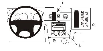 Brodit ProClip, Mitsubishi Outlander 03-06 w grupie Car audio / Co pasuje do mojego samochodu / Mitsubishi / Outlander / Outlander 2003-2006 u BRL (240853251)