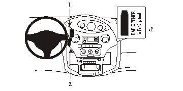 Toyota Yaris 03-05, Wyśrodkowany w grupie Car audio / Co pasuje do mojego samochodu / Toyota / Yaris / Yaris 1999-2005 u BRL (240853381)